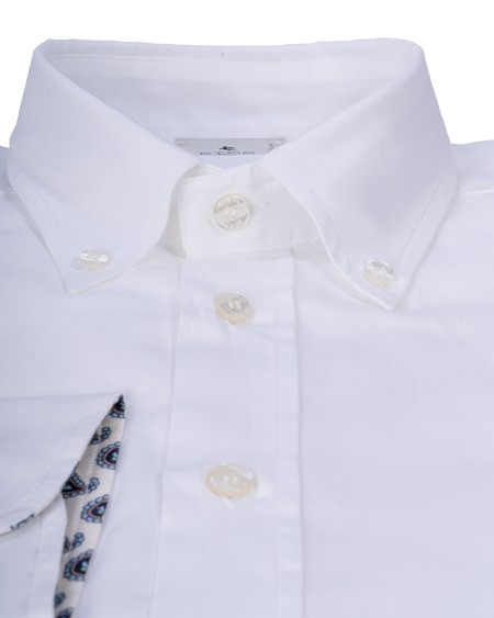 Shop ETRO  Camicia: Etro camicia in cotone.
Regular fit.
Bottoni.
Logo.
Colletto button down.
Composizione: 96% Cotone 4% Elastan.
Made in Italy.. 16365 8784-0990